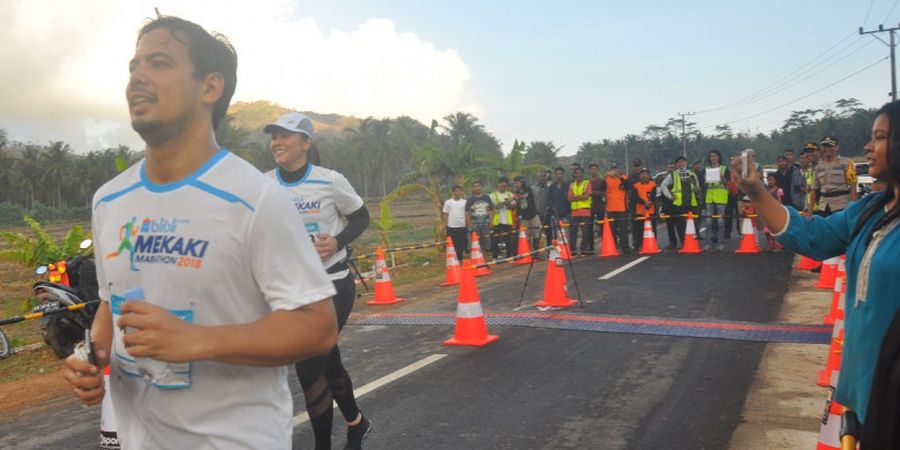 Wulan Guritno Selesaikan Lari 10k pada Blibli Mekaki Marathon 2018 dengan Bahagia