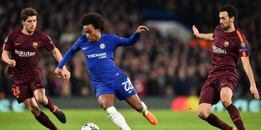 Sebelum Willian, Sudah 11 Pemain Chelsea Berhasil Bobol Gawang Barcelona