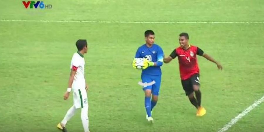 VIDEO - LOL, Inilah Kekonyolan Pemain Timor Leste Kepada Kiper  Timnas U-22