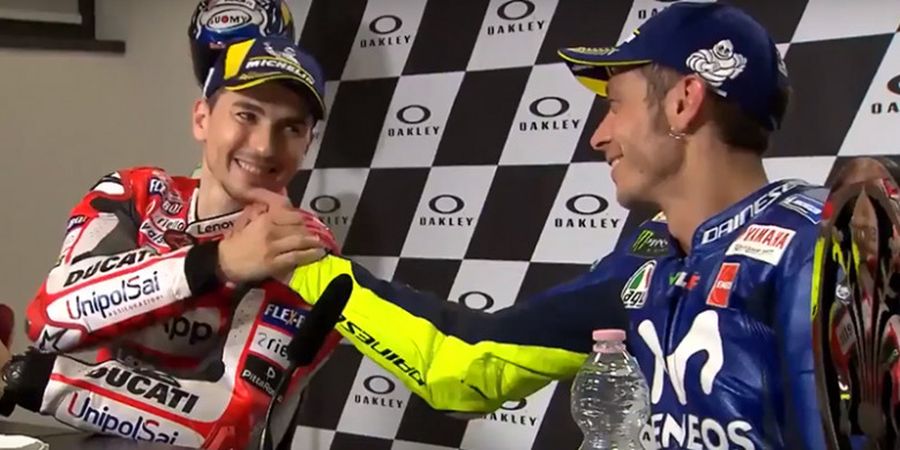 Valentino Rossi Ucapkan Terima Kasih kepada Jorge Lorenzo