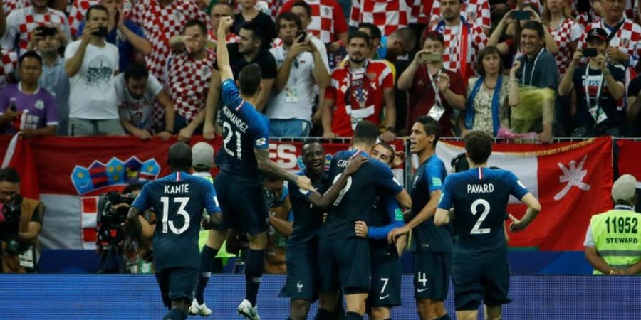 Final Piala Dunia 2018 - Gol Kylian Mbappe Semakin Benamkan Asa Kroasia