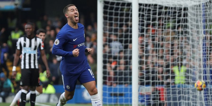 Hasil Chelsea vs Newcastle United - Dwigol Eden Hazard Hiasi Kemenangan The Blues