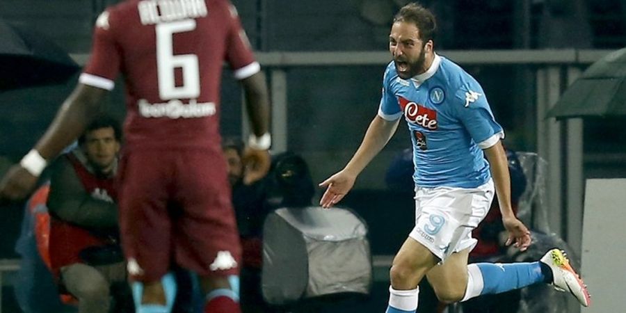 Napoli Menang atas Torino, Higuain Cetak Rekor Gol