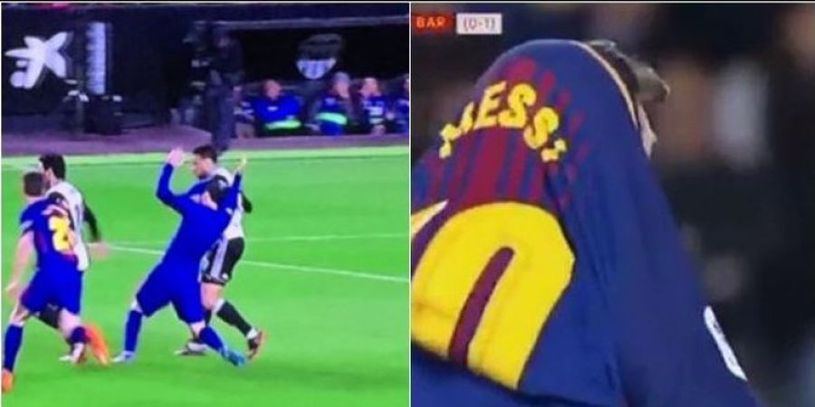 VIDEO - Cara Baru Menghentikan Lionel Messi Versi Francis Coquelin, Lepaskan Bajunya!