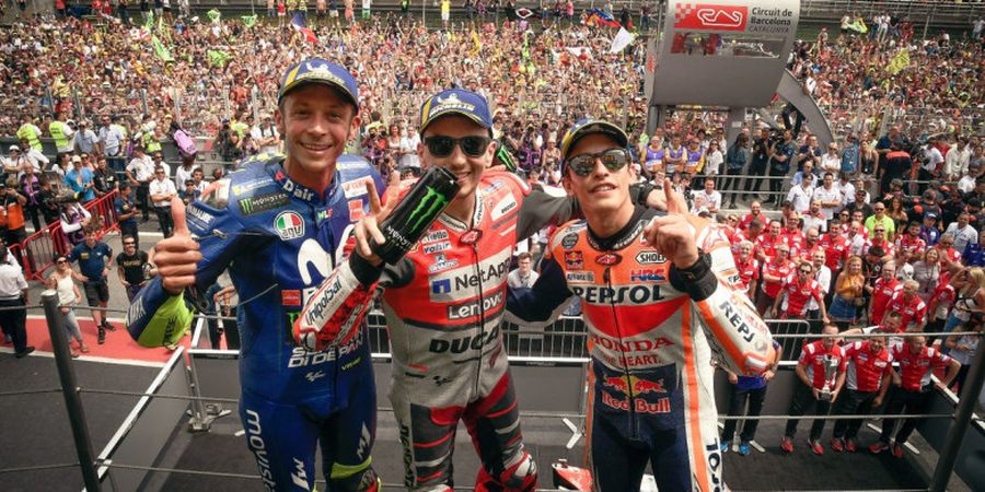 Rossi dan Lorenzo Bakal Jadi Batu Sandungan Marquez dalam Perburuan Gelar Juara Dunia