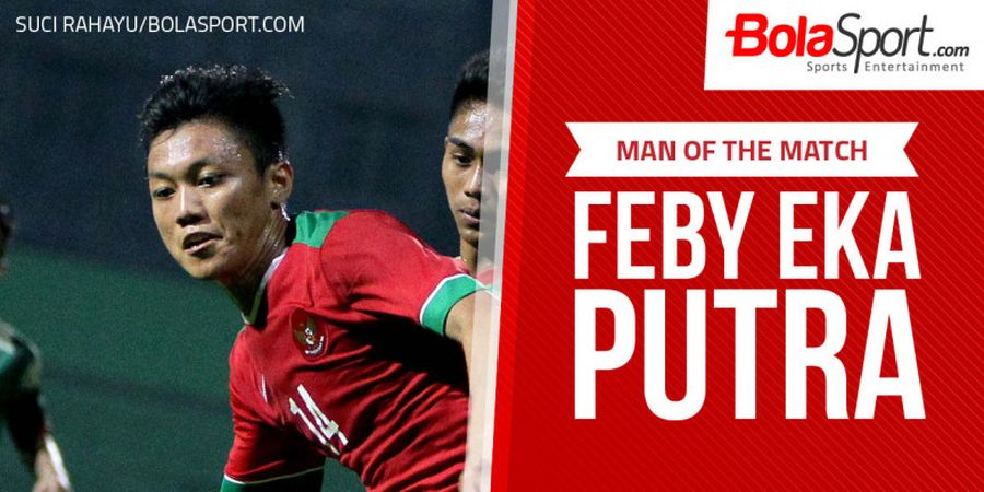 Man of The Match Indonesia Vs FIlipina - Feby Eka Putra,  Tiga Tembakan Tiga Gol