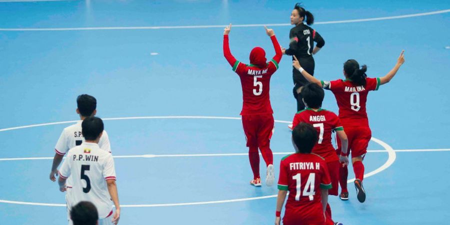 SEA Games 2017 - Setelah Malaysia, Timnas Futsal Putri Indonesia Tumbangkan Myanmar 