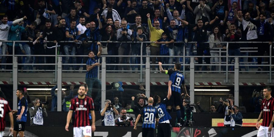 VIDEO - Gol Ke-7 Mauro Icardi Bawa Inter Unggul atas Milan pada Babak Pertama