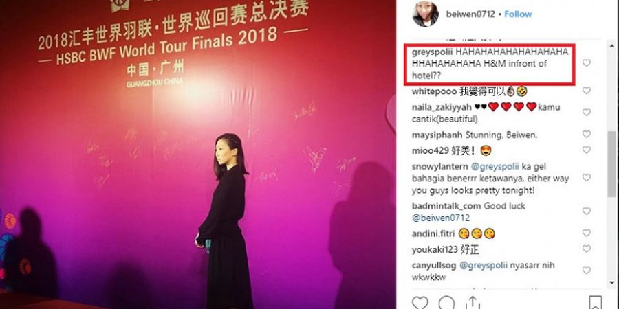 Greysia Polii Komentari Kisah Unik Gaun Zhang Beiwen pada Gala Dinner BWF World Tour Finals 2018