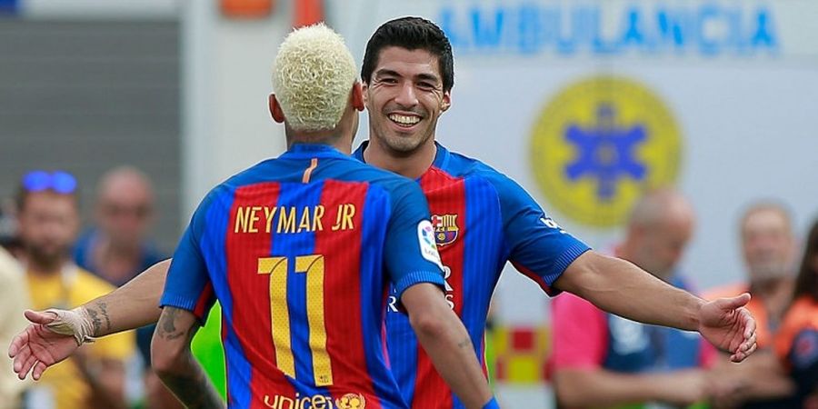 Dijahili Neymar, Suarez Cuma Bisa 'Nyengir'