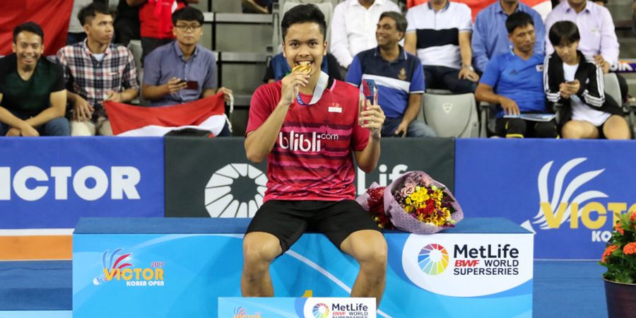 Terpopuler Olimpik - Peringkat Anthony Ginting setelah Juara Korea Open hingga Persiapan Jelang Japan Open 2017