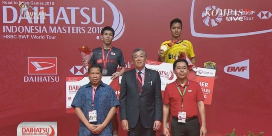 Indonesia Masters 2018 - Netting Maut Bawa Anthony Sinisuka Ginting Juara di Awal Tahun 2018