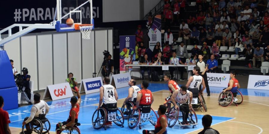 Wheelchair Basketball Asian Para Games 2018 - Tim Putra Iran Masih Terlalu Perkasa bagi Indonesia