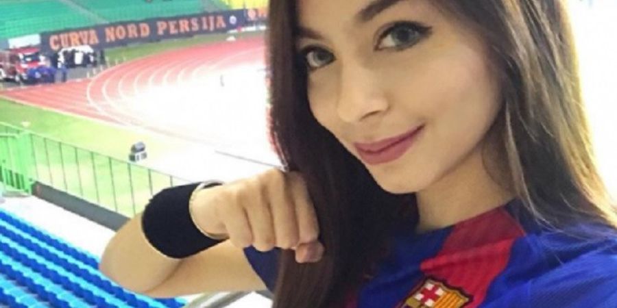 Demi Rayakan Juara Perdana Liga 1, Sandra Olga Jadi Suporter Dadakan Bhayangkara FC