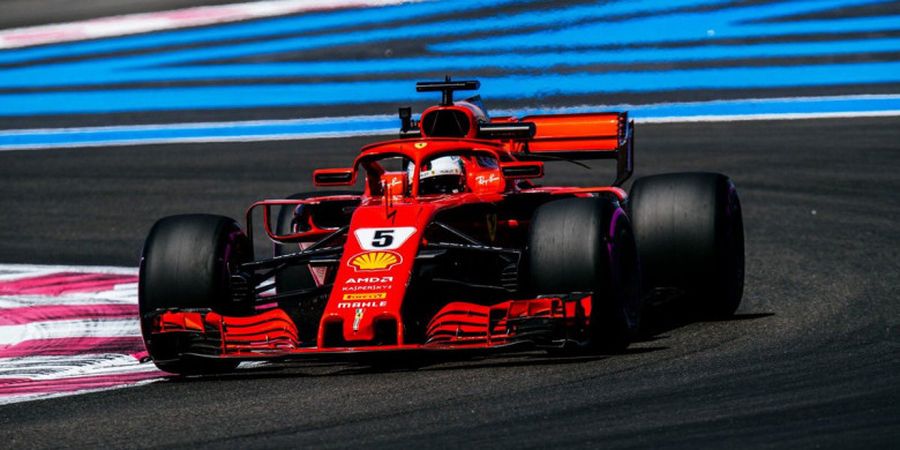 F1 GP Prancis 2018 - Sebastian Vettel Kebingungan Keluarkan Potensi Maksimal Mobil Ferrari