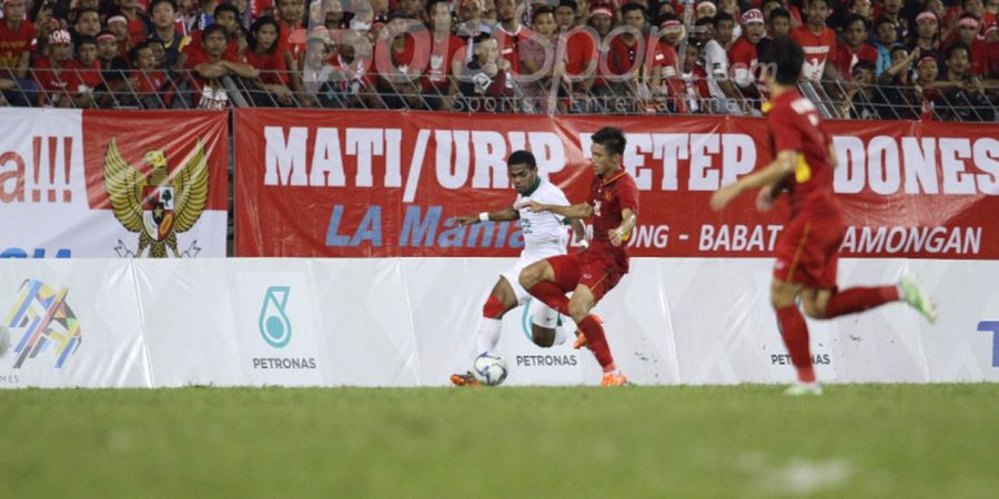 Tampil dengan 10 Pemain, Timnas Indonesia Tahan Imbang Vietnam dengan Skor 0-0