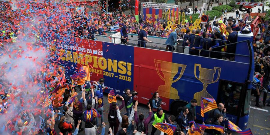 Parade Perayaan Hambar Tim-tim Juara Liga Top Eropa Musim 2017-2018