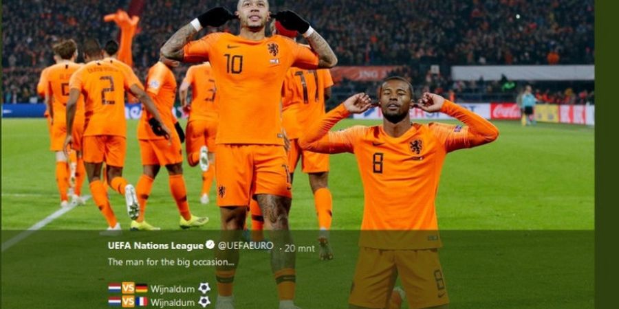 Belanda Berikan Pukulan Perdana untuk Prancis di UEFA Nations League