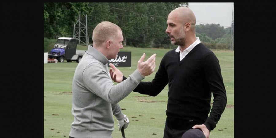 Terlihat Akrab, Pep Guardiola Bermain Golf dengan Mantan Gelandang Manchester United