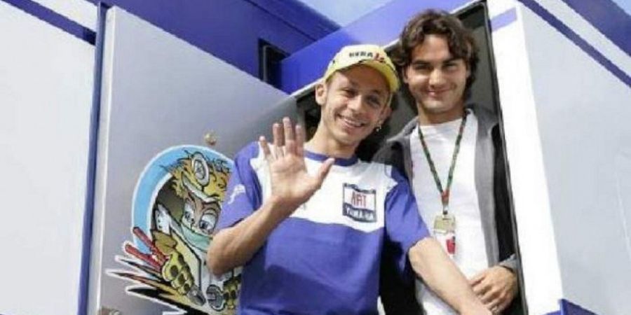 Roger Federer Jadi Olahragawan Favorit Valentino Rossi