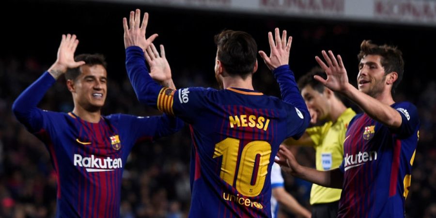 Hasil Babak I Barcelona Vs Leganes - Sihir Lionel Messi Bawa El Barca Unggul Dua Gol
