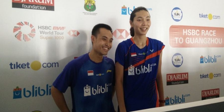 Indonesia Open 2018 - Hafiz/Gloria Mengaku Sempat Kesulitan Saat Hadapi Wakil Prancis