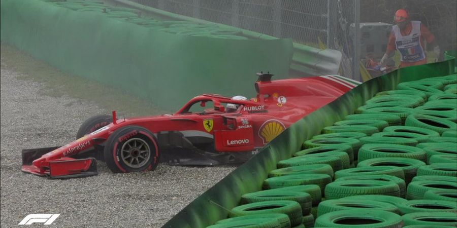 Hasil FP2 F1 GP Italia 2018 - Sempat Melintir, Sebastian Vettel Tetap Mampu Bukukan Waktu Tercepat