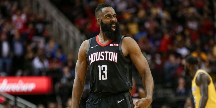 Hasil NBA 2018-2019 - Triple-Double dengan 50 Poin James Harden Antar Rockets Kalahkan Lakers