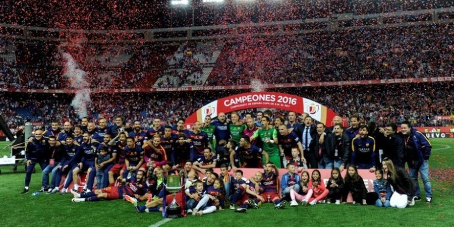 Dua Assist Brilian Messi Antarkan Barcelona Juara Copa del Rey