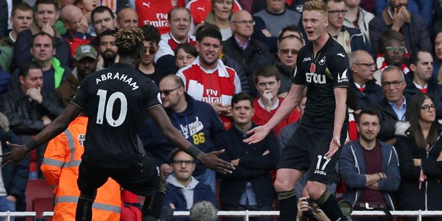 Arsenal Vs Swansea City - Samuel Clucas Kejutkan Tuan Rumah di Babak Pertama