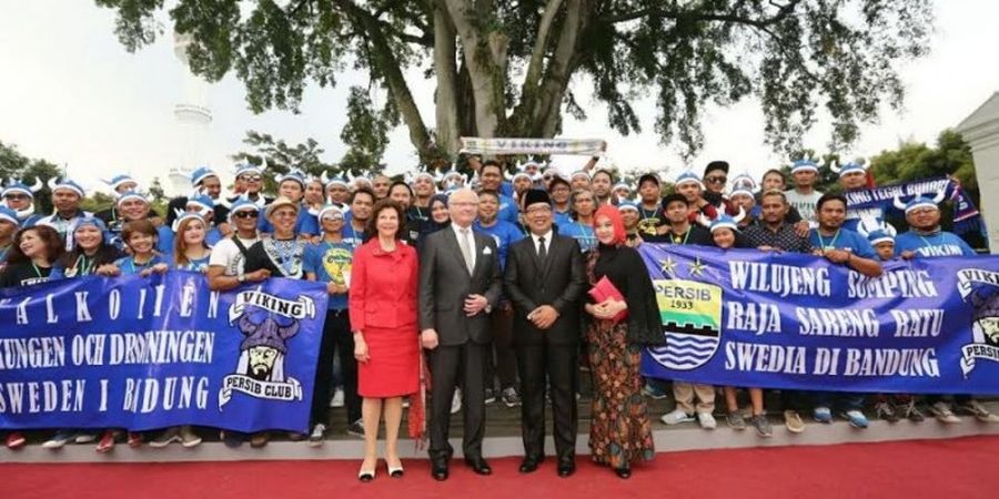 Pertemuan Viking Persib Club dengan Raja  Swedia Ternyata Inisiatif Ratu Silvia