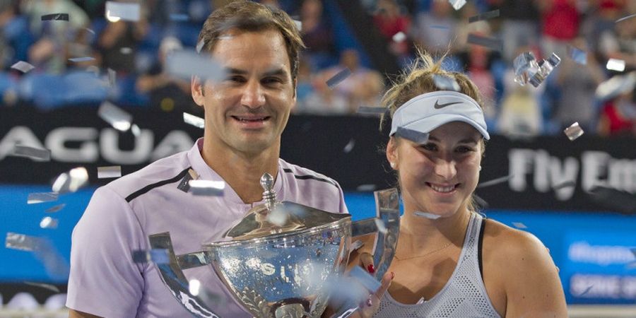 Juarai Piala Hopman 2018, Roger Federer dan Belinda Bencic Saling Lempar Pujian