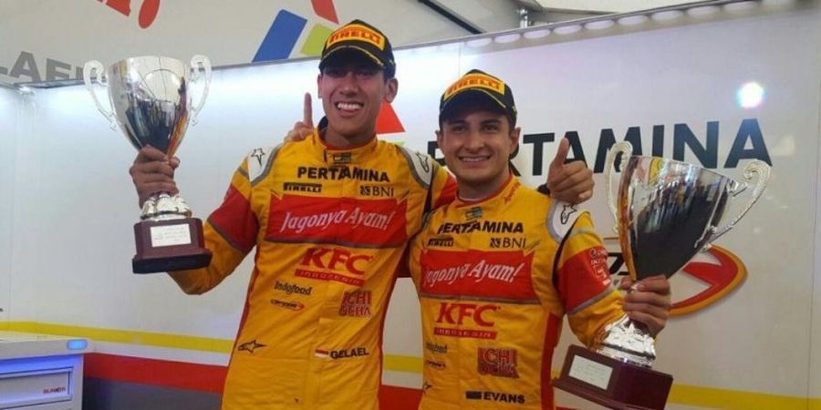 Mitch Evans dan Sean Gelael Finis 1-2 pada Balapan Pertama GP2 Austria