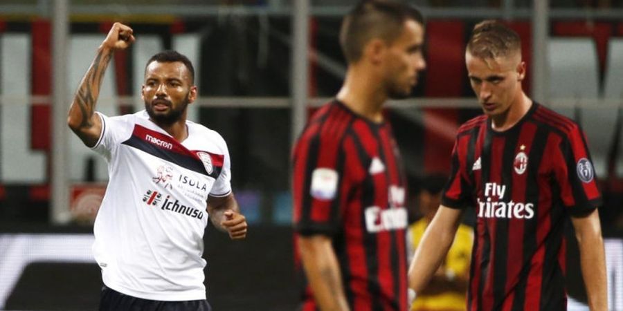 Babak I - Gawang AC Milan Dijebol Cagliari dalam 4 Menit Saja 