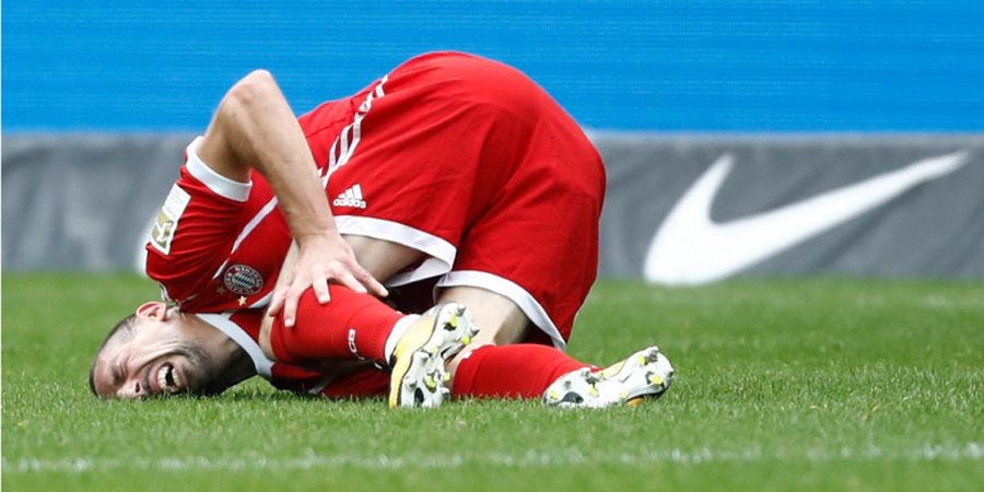 Bayern Muenchen Ditahan Imbang, Franck Ribery Alami Cedera Lutut