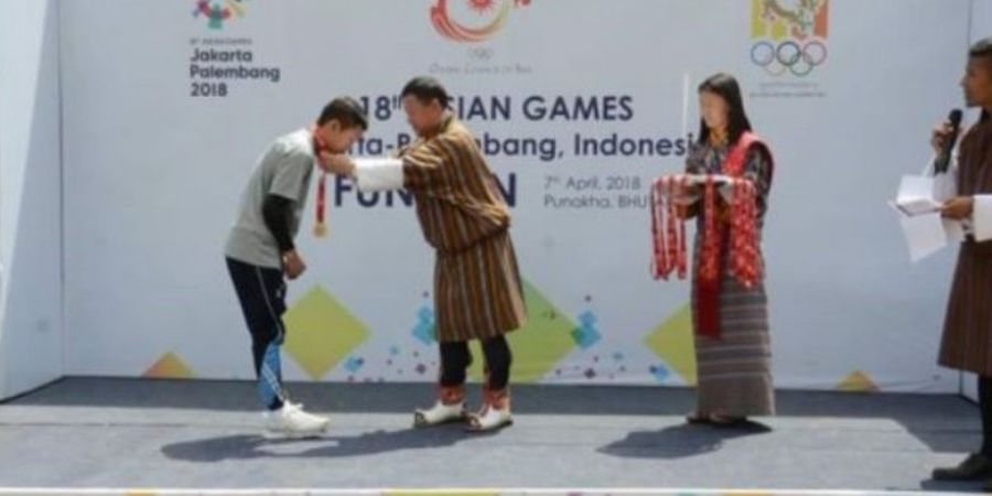 Kemeriahan Hari Olimpiade di Bhutan untuk Sambut Asian Games 2018 di Jakarta-Palembang