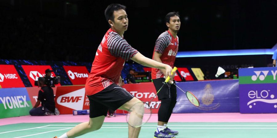 Ahsan/Hendra Ingin Anthony Sinisuka Ginting Perbaiki Penampilan pada Laga Berikutnya