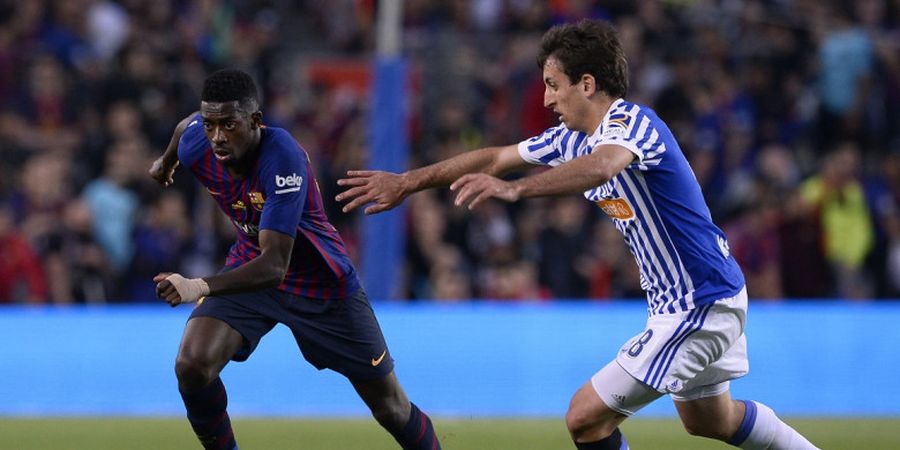 Babak I Barcelona Vs Real Sociedad - Tanpa Lionel Messi, Barcelona Tertahan