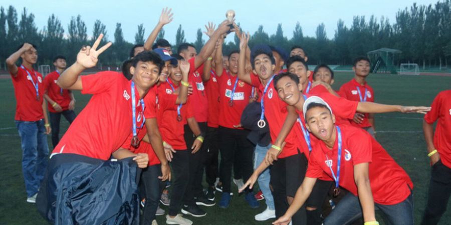 Tim Pelajar Indonesia U-15 Meraih Perunggu di Piala Gothia China 2017