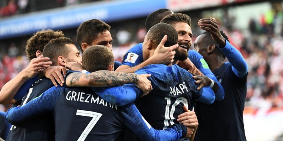 Hasil Prancis Vs Peru - Kylian Mbappe Cetak Sejarah, Les Bleus ke Babak 16 Besar Piala Dunia 2018