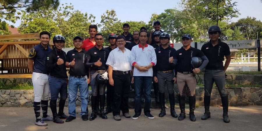Jelang Asian Games 2018 - Presiden Jokowi Kunjungi Pelatnas Equistrian di Bogor