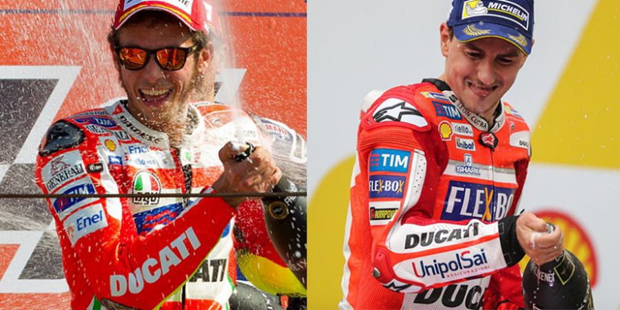 Perbandingan Situasi yang Dialami Valentino Rossi dan Jorge Lorenzo di Ducati
