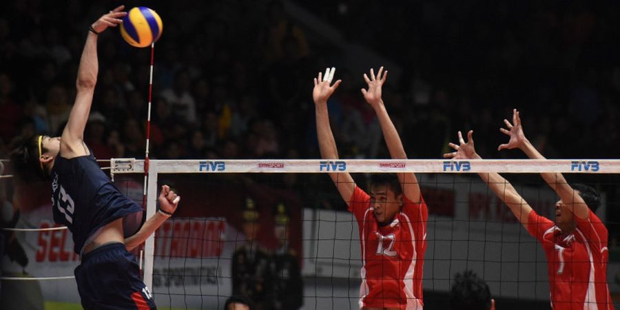 Timnas Voli Putra Indonesia Kalah 0-3 dari Jepang