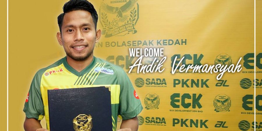 Bersama Kedah FA, Andik Vermansah Pilih Nomor Punggung Tak Terduga