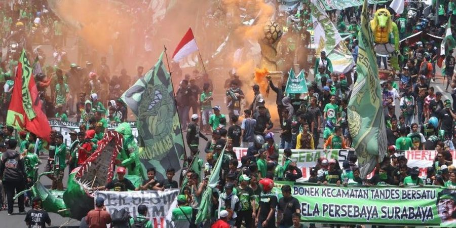 Aksi Bela Persebaya Hadirkan Ribuan Bonek di Surabaya