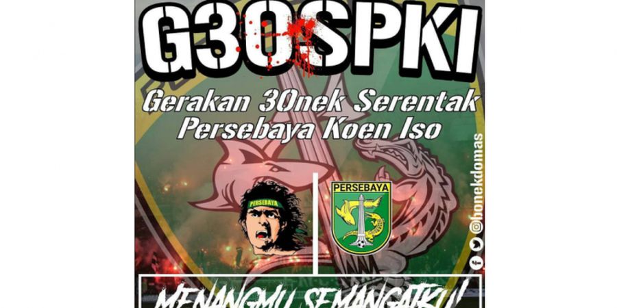 Peringati G30S PKI, Bonek Ajak Netizen Mengheningkan Cipta untuk Mengenang Jasa Pahlawan Revolusi