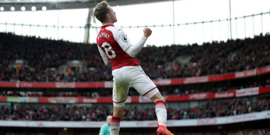 Sempat Tertinggal, Gol Aaron Ramsey Tentukan Kemenangan Arsenal