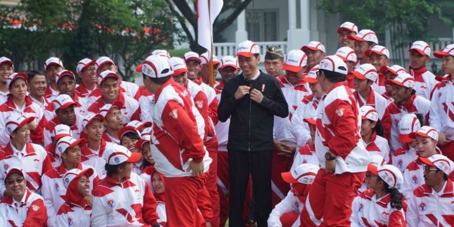 Raut Optimis Kontingen Indonesia Setelah Dilepas Joko Widodo ke SEA Games, Mulai dari Luis Milla hingga Hany Budiarti