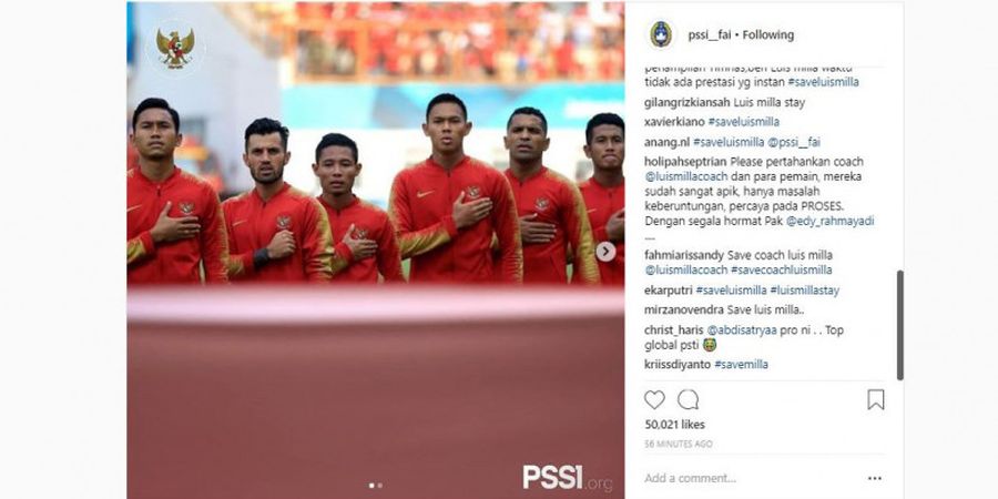 Akun Resmi PSSI Diserbu Netizen Pasca Timnas U-23 Indonesia Berlaga
