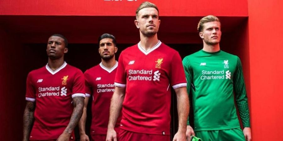 Penampakan Kostum Liverpool FC Musim 2017-2018